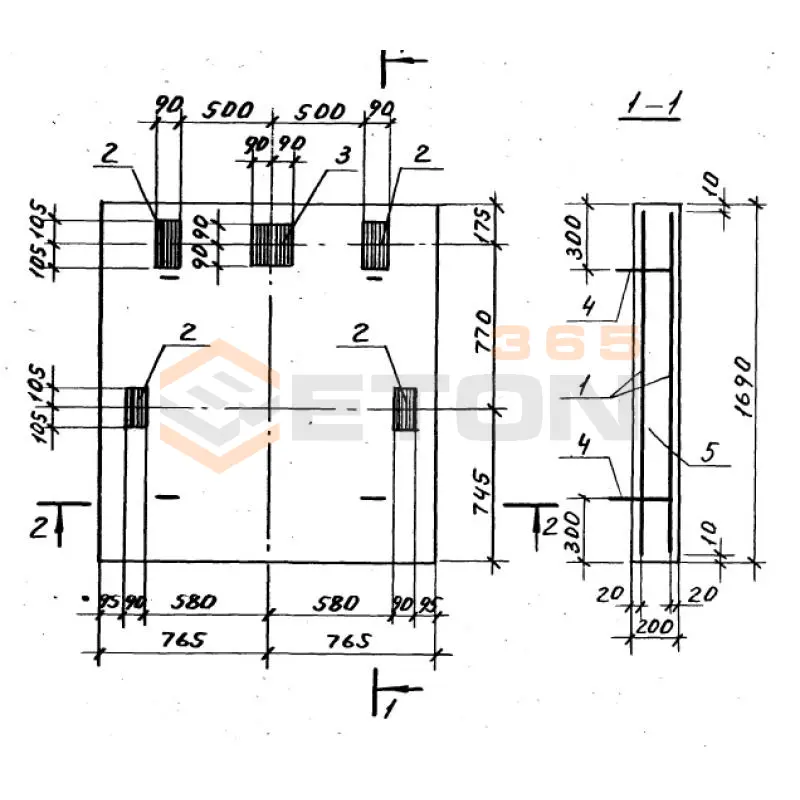 Плиты приямка Серия 1.189.1-12с ПП 15-17-40 с (1.189.1-12с)
