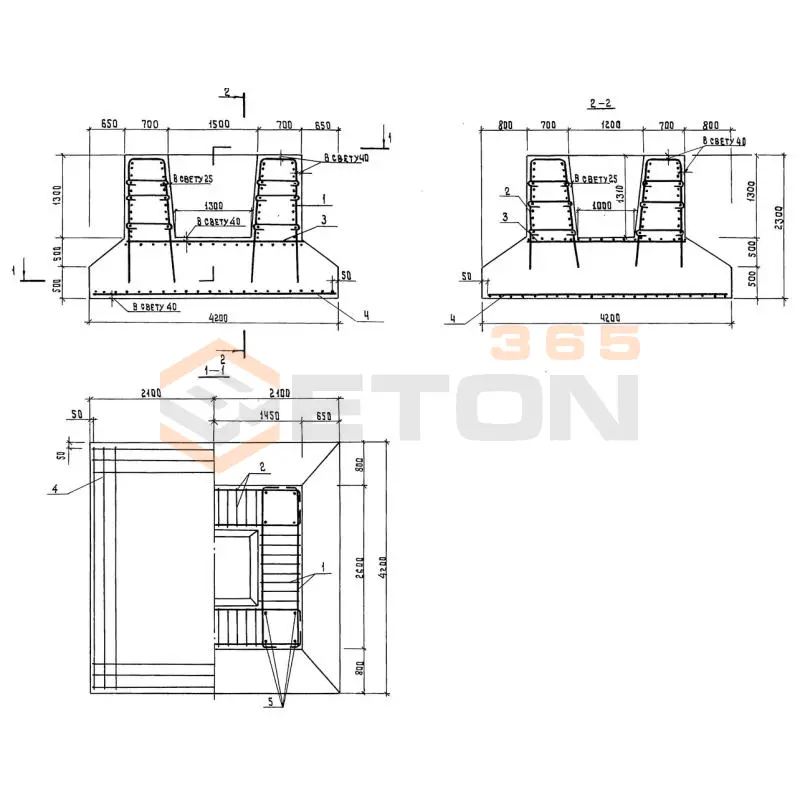 Блоки фундамента Серия 3.503.1-90 Ф 420-74-2