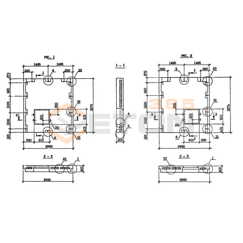 Панели наружных стен Серия 1.090.1-2с 4ПСЛ 30-33-4-2 птс (1.090.1-2с)