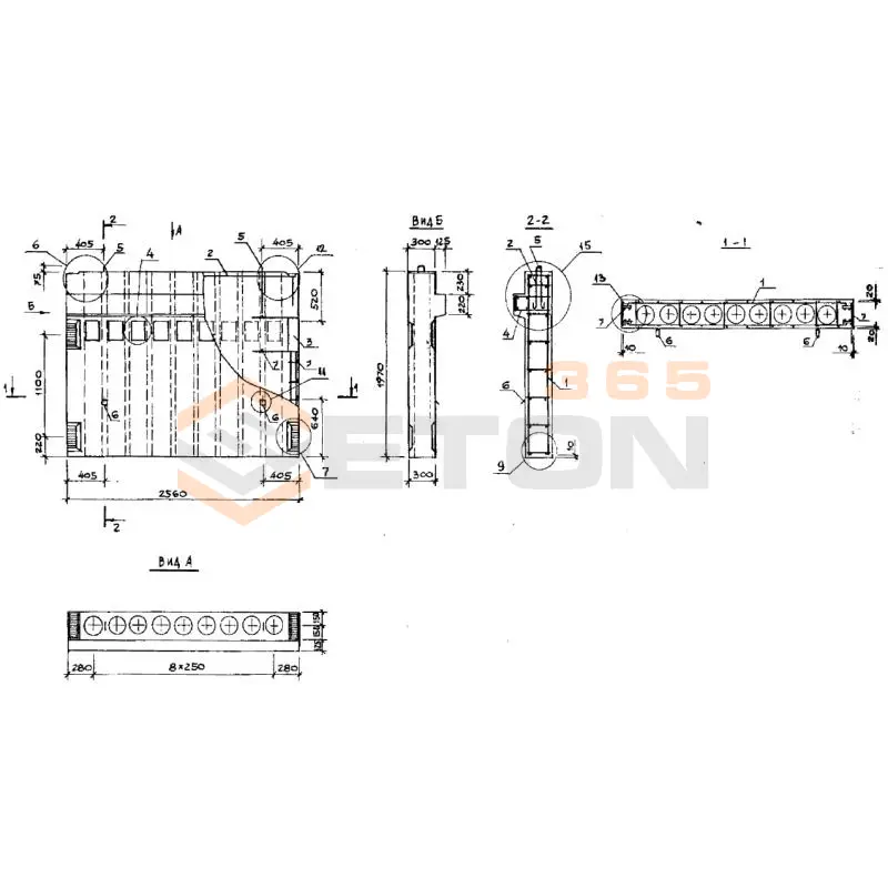 Вентблоки-диафрагмы жесткости Серия 1.034.1-1/90 1ВД 20-26-30