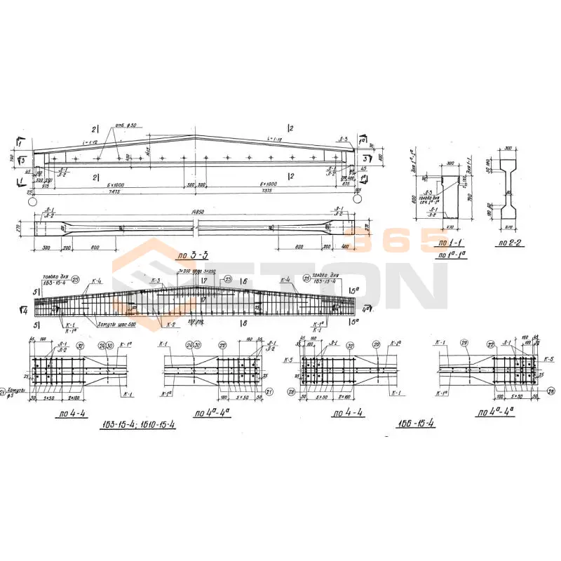 Балки Серия ПК 01-06 1Б 10-15-4