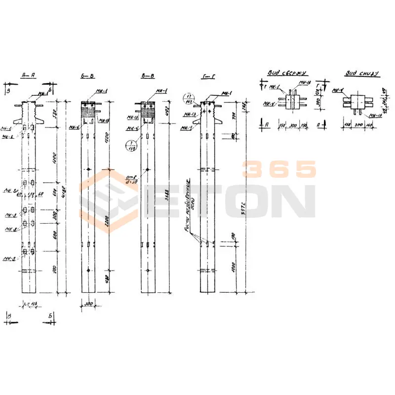 Колонны Серия ИИС 04-2 СКВ 1-20-42-3 а (ИИС 04-2)