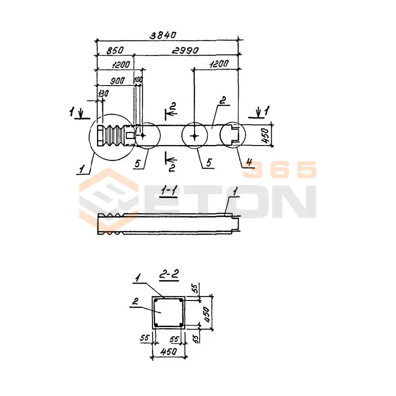Колонны Серия 1.420.1-25 К 1-4