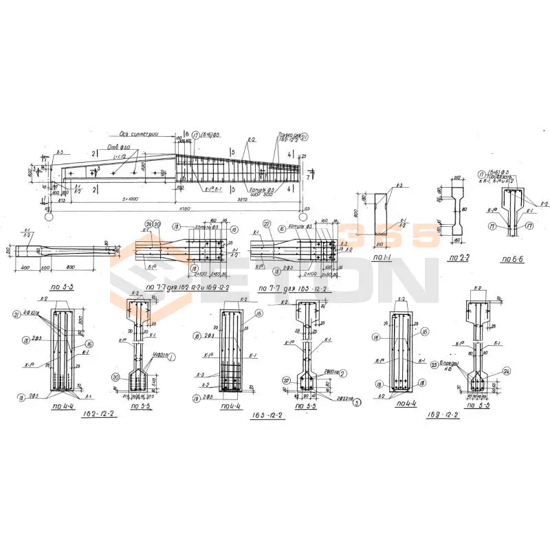 Балки Серия ПК 01-06 1Б 2-12-2