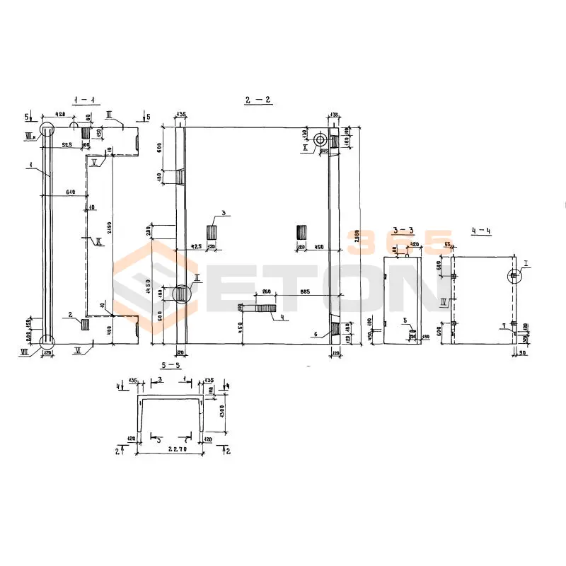 Блоки шахт лифтов Серия 1.089.1-1 БШЛ 100-30-2