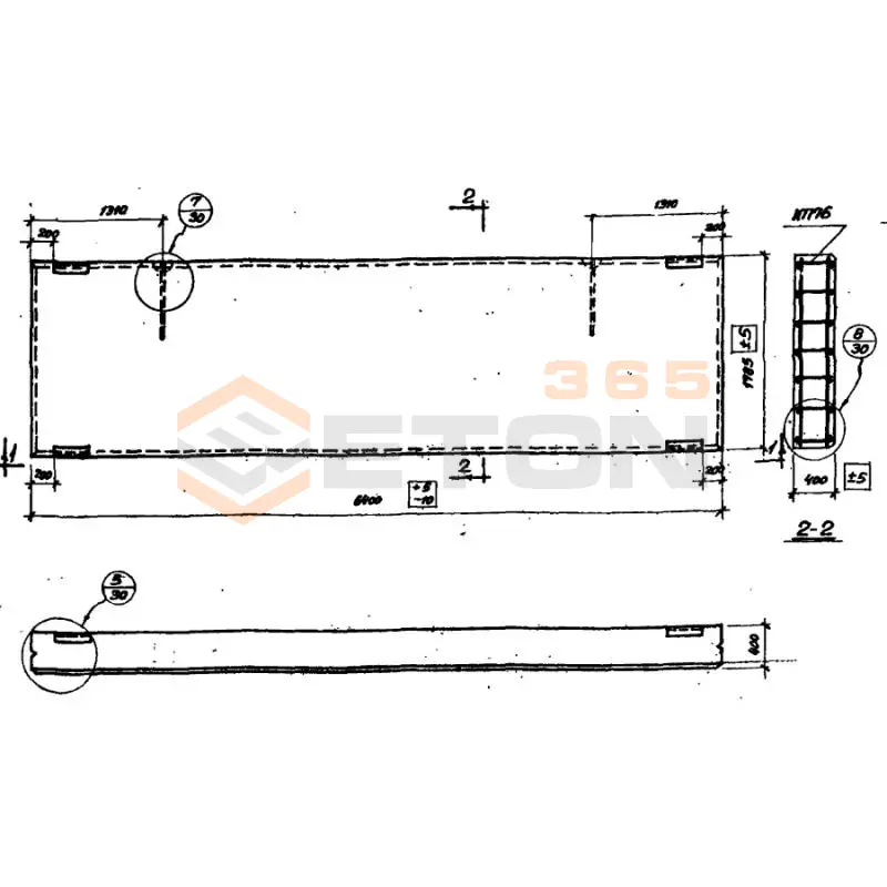 Панели стеновые Серия СТ 02-31 ПСЛ 40-2а-1,2-6,4 (СТ 02-31)