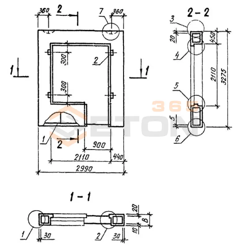 Панели однослойные самонесущие Серия 1.232.1-8 2ПССБ 30-33-4,0 п (1.232.1-8)