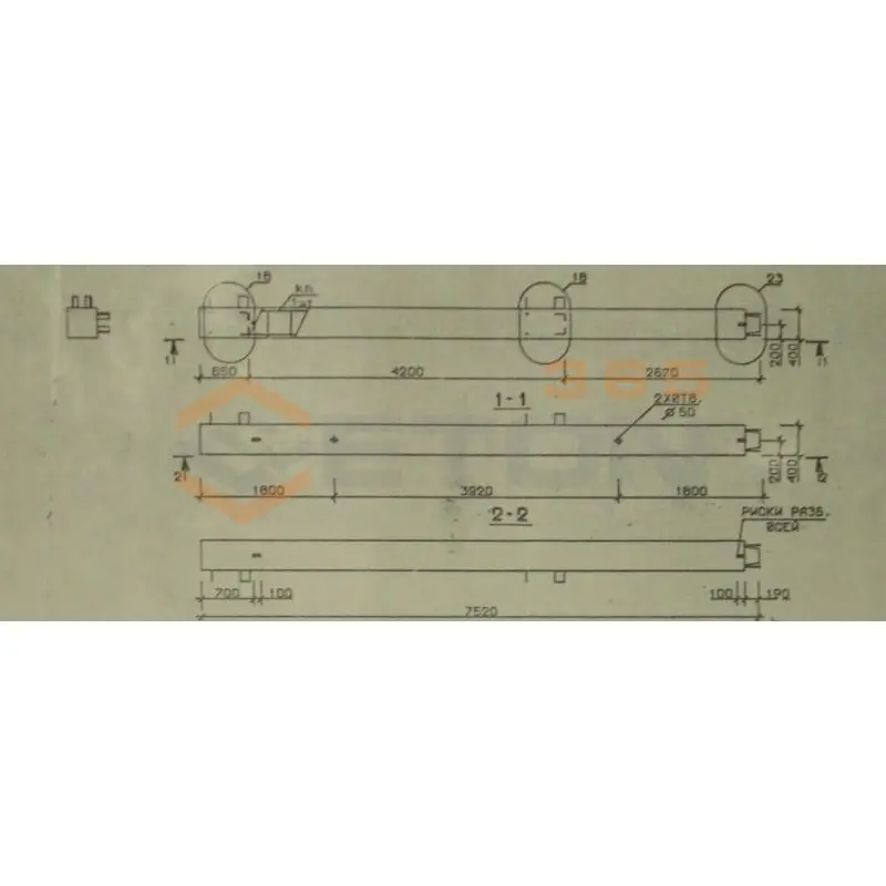 Колонны железобетонные (р.ч.346.3-07-31 КЖИ, инд.) 5КВ 30-73-1 сн1