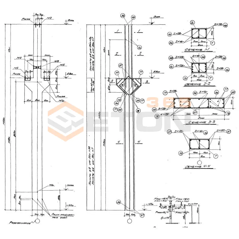 Колонны Серия КЭ 01-06 К I-16 а (КЭ 01-06)
