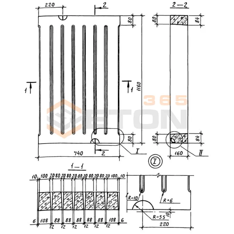 Плиты Шифр В 019 ПР 74-116-16 (Шифр В 019)