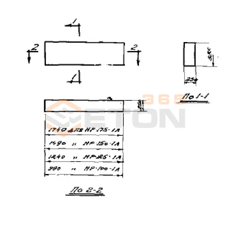 Блоки наружных стен Серия СТ 02-01 НР 100-1 А (СТ 02-01)