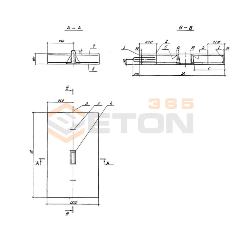 Плиты анкерные Серия 3.505.1-15 1АП 20-3