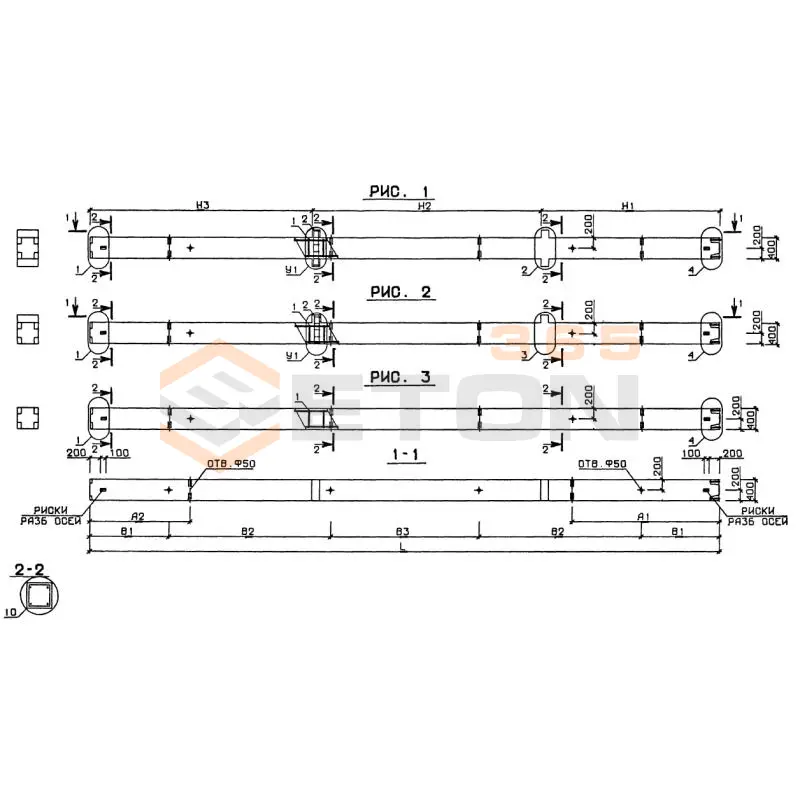 Колонны Серия 1.020-1 3КВД 4,33-2,23 (1.020-1)