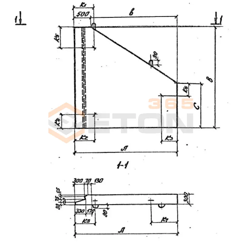 Откосные стенки серия 3.501.1-144 ( Серия 3.501-59, шифр 1484 ) СТ 4 л