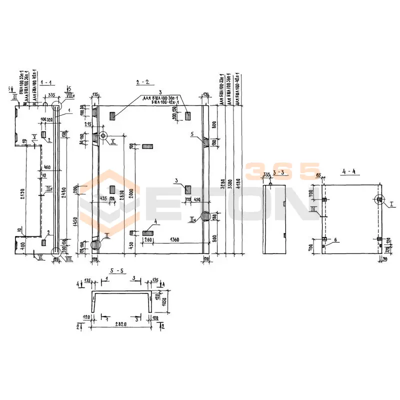 Блоки шахт лифтов Серия 1.089.1-1 БШЛ 100-36 п-1