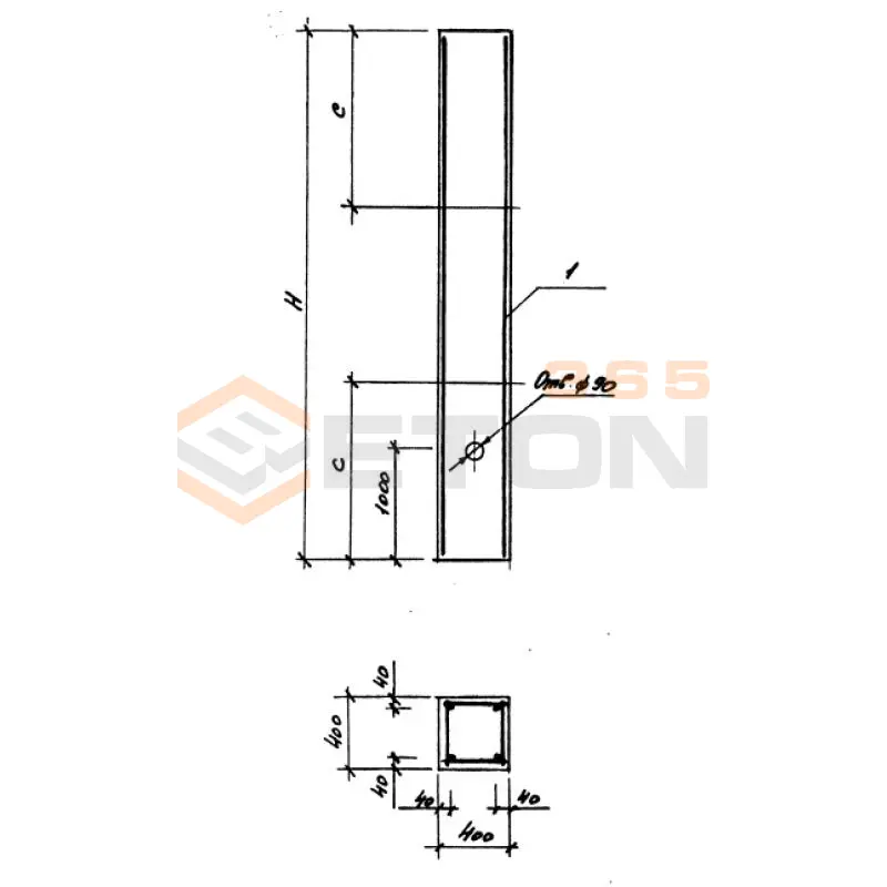 Колонны фахверка Серия 1.427.1-3 3КФ 121