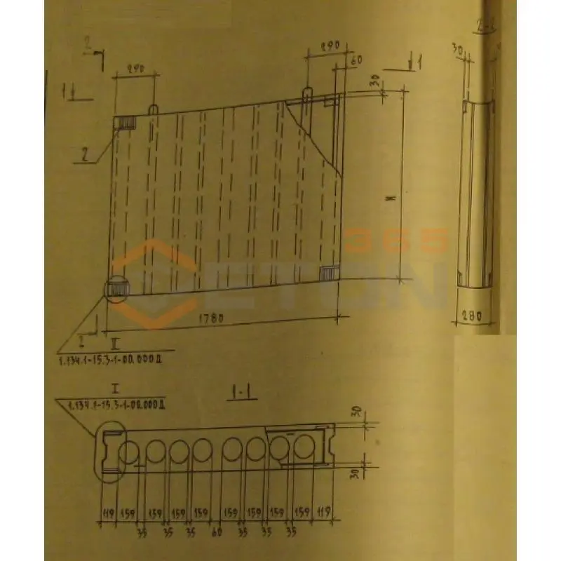 Блоки вентиляционные Серия 1.134.1-15 БВ 18-19-28-15 т