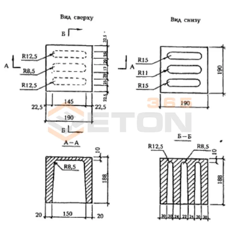 Камни для кладки стен ГОСТ 6133-99 КСР-ПР-ПС 19