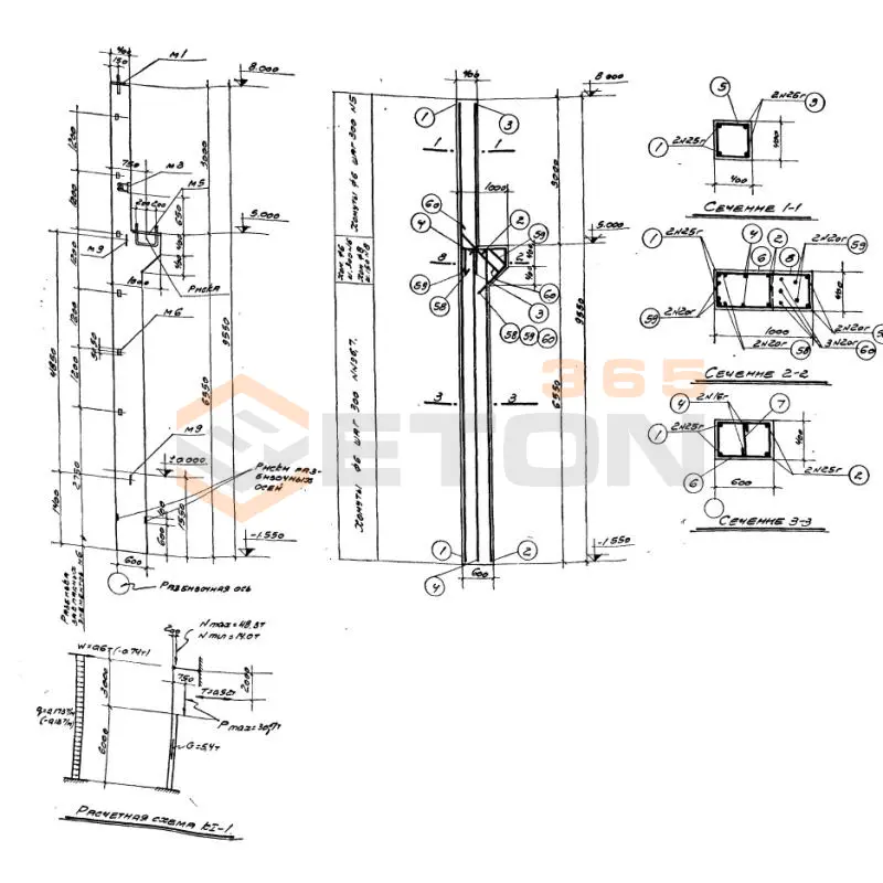 Колонны Серия КЭ 01-06 К I-1 б (КЭ 01-06)