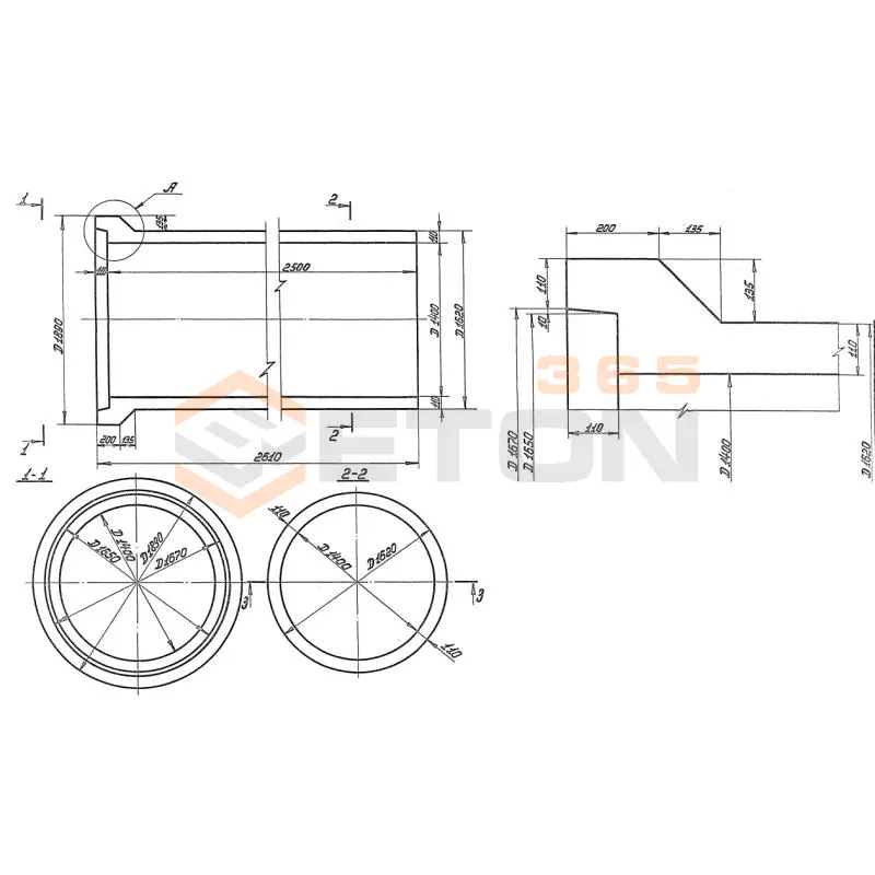 Трубы безнапорные раструбные Серия 3.820-7 РТ 14н-25