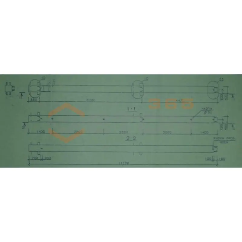 Колонны сечением 400х400 мм для зданий с высотами этажей 5,4-6,0 и 6,0 (7,2) м Серия 1.020.1-2с/89 3КВ 60-111-5