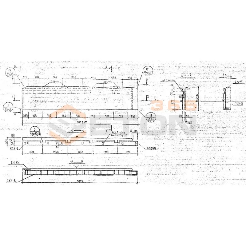 Панели наружных стен Серия 1.232 КЛ-2 НР 5-57-9-35 (1.232 КЛ-2)
