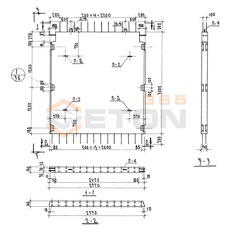 Диафрагмы жесткости Серия ИИ 04-6 Д 28-33 (ИИ 04-6)