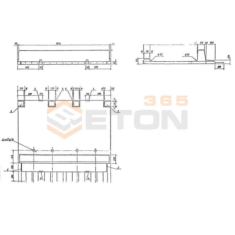 Блоки тротуарные Серия 3.503.1-81 Т 150-75 ТАIII
