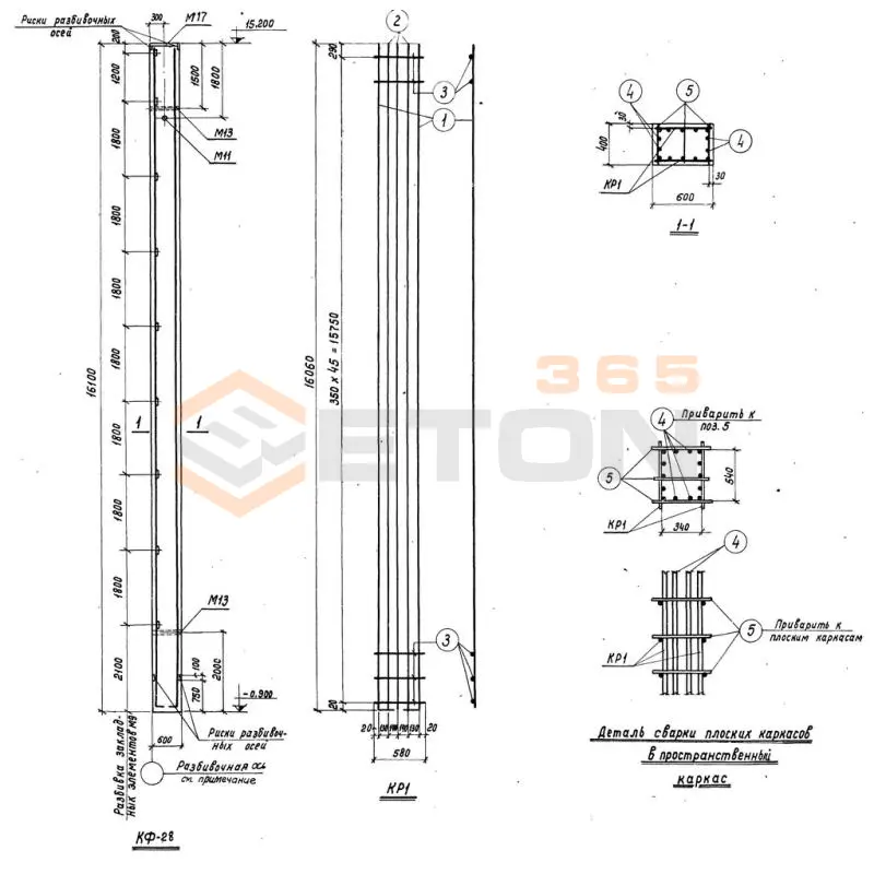 Колонны Серия КЭ 01-55 КФ 28