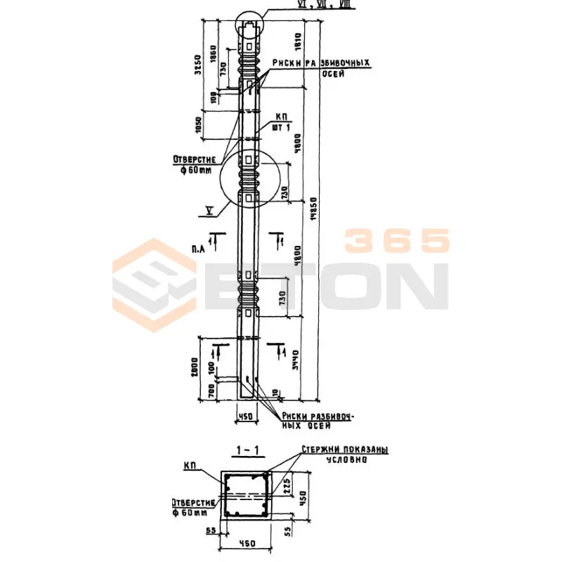 Колонны Серия 1.420.1-24с К 2-29 с (1.420.1-24с)