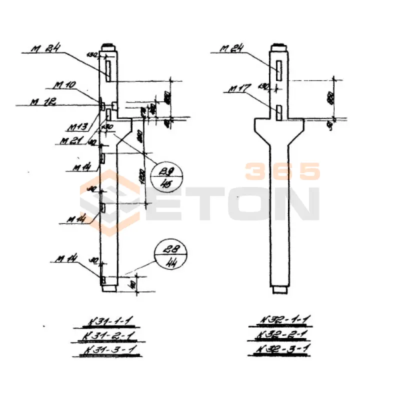Колонны Серия ИИ 22-3 К 31-1-1 (ИИ 22-3)