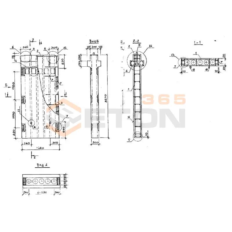 Вентблоки-диафрагмы жесткости Серия 1.034.1-1/90 2ВД 33-15-30