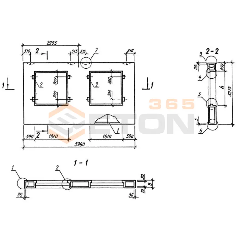 Панели однослойные самонесущие Серия 1.232.1-8 3ПССО 60-33-4,0 п (1.232.1-8)