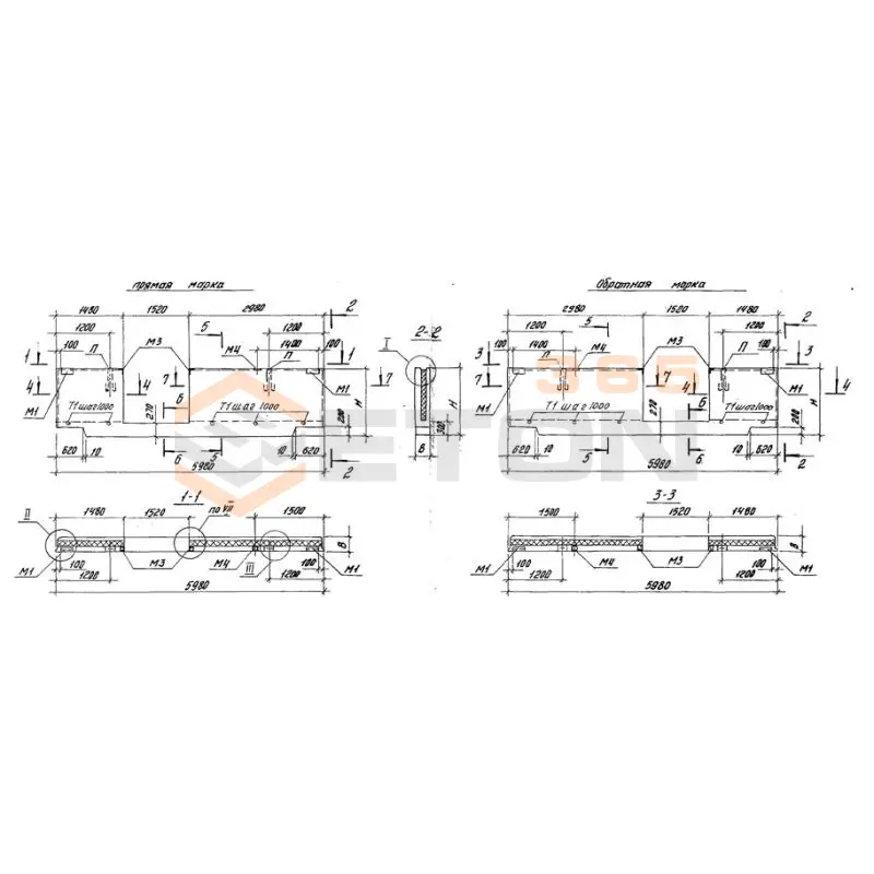 Панели стеновые цокольные Серия 1.432.1-21 ПЦТ 60-15-2,0-2 тп-81