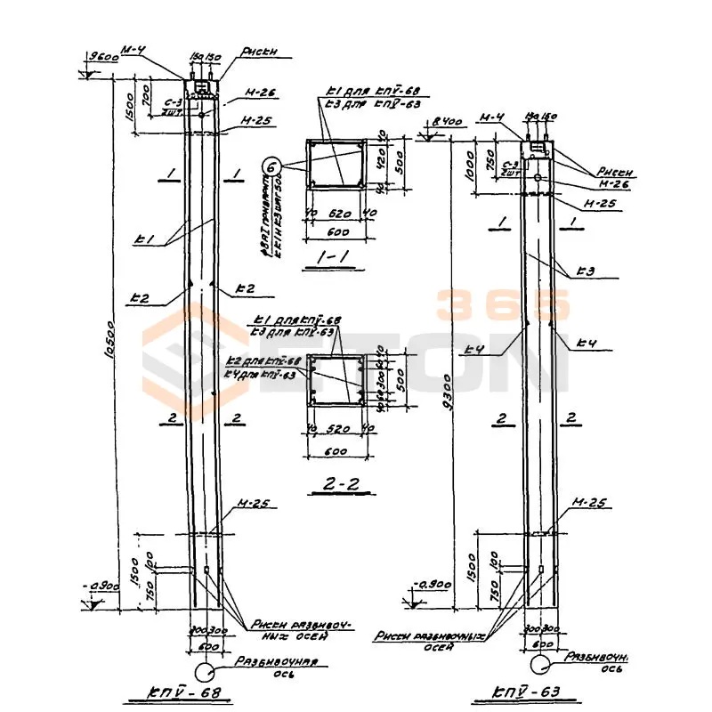 Колонны Серия КЭ 01-49 КП 5-68