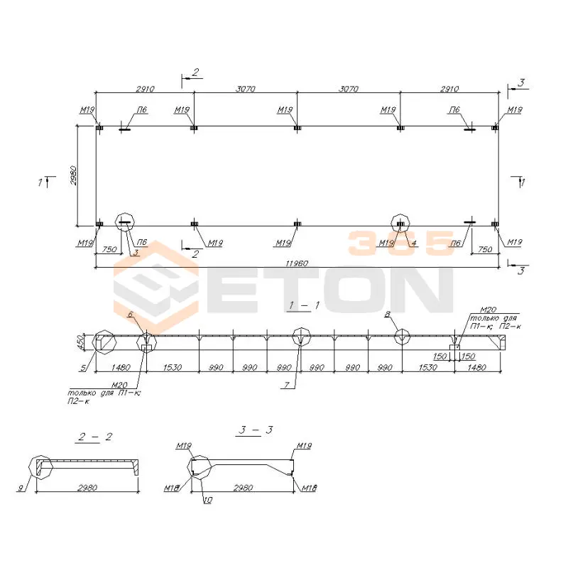 Плиты покрытия Серия 7075м П 1 к