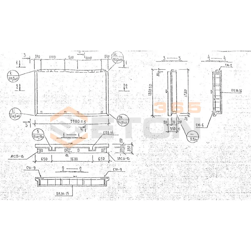 Панели наружных стен Серия 1.232 КЛ-2 НР 1-30-18-35 м (1.232 КЛ-2)