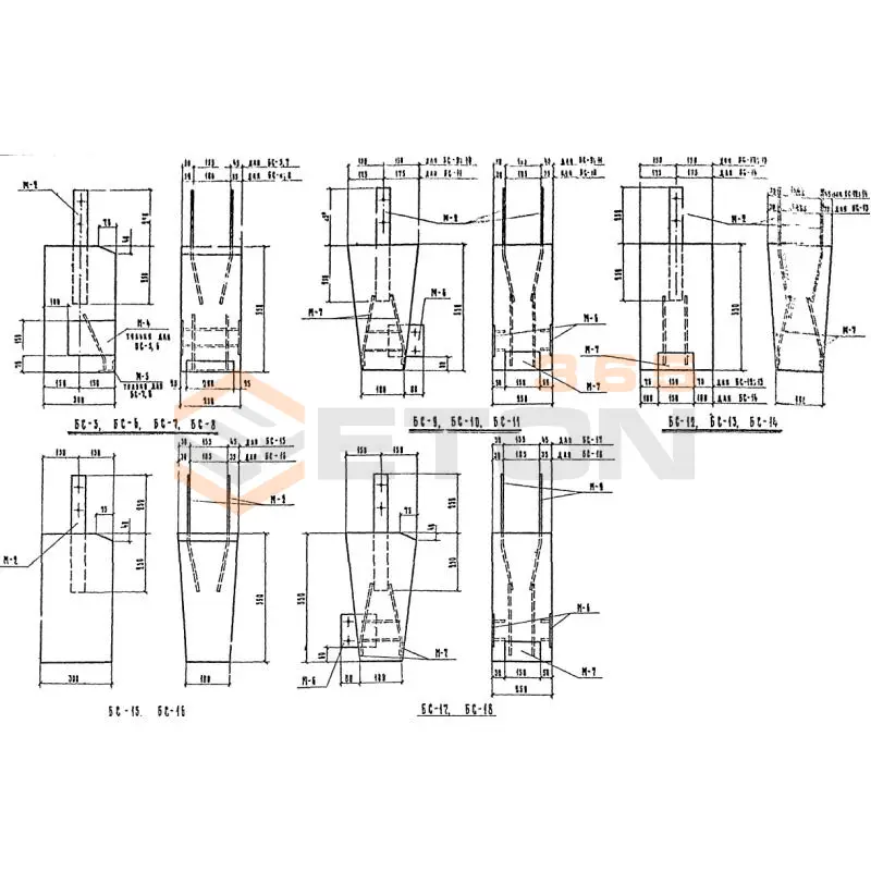 Столбики бетонные Серия 2.800-2 БС 11 (2.800-2)