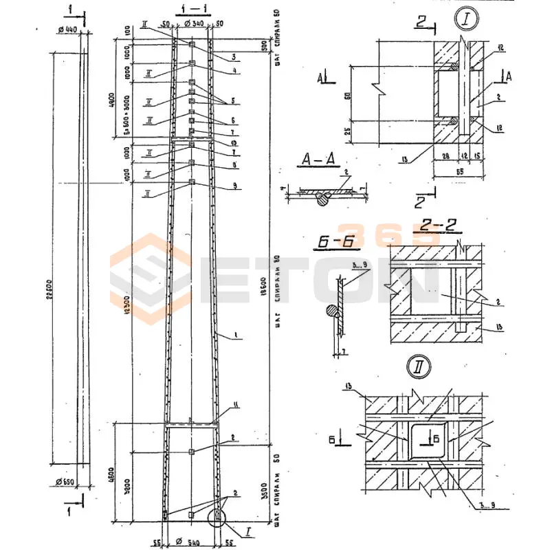 Стойки СК ГОСТ 22687-85 ( 3.407.1-152 ) СК 22,4-1,1