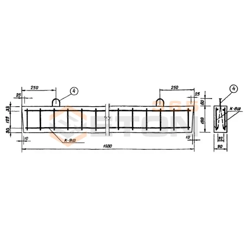 Перемычки Серия ИИ 01-02 ШБ 2 (ИИ 01-02)