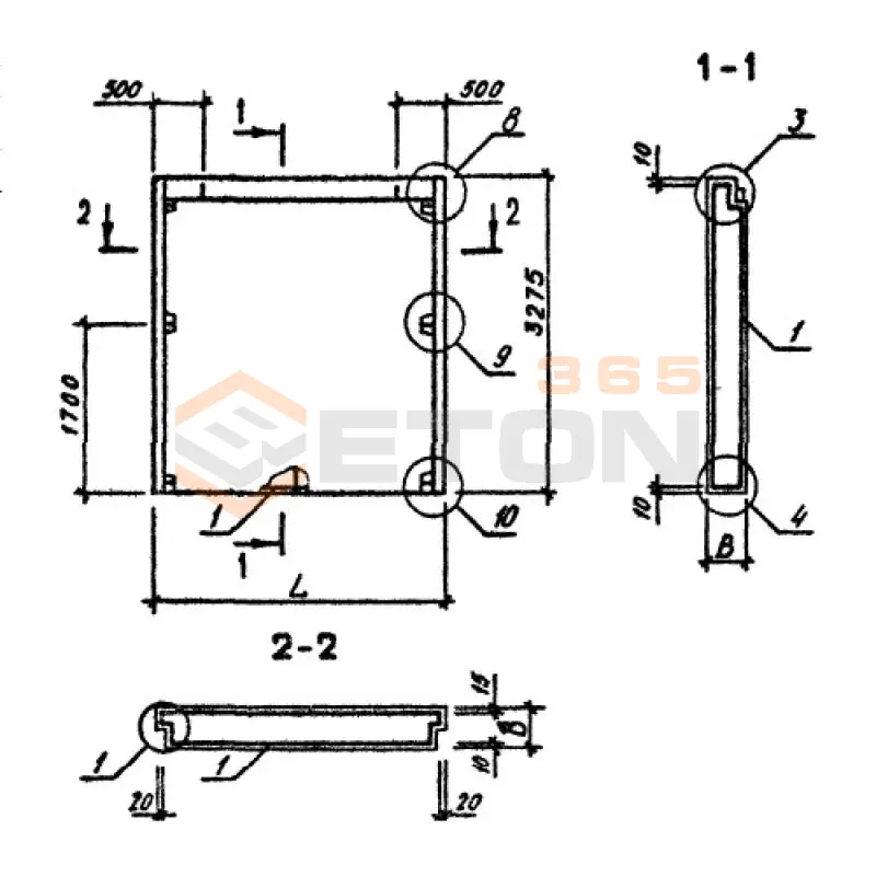 Панели наружных стен однослойные Серия 1.090.1-3пв ПС 24-33-3,5 п пв (1.090.1-3пв)