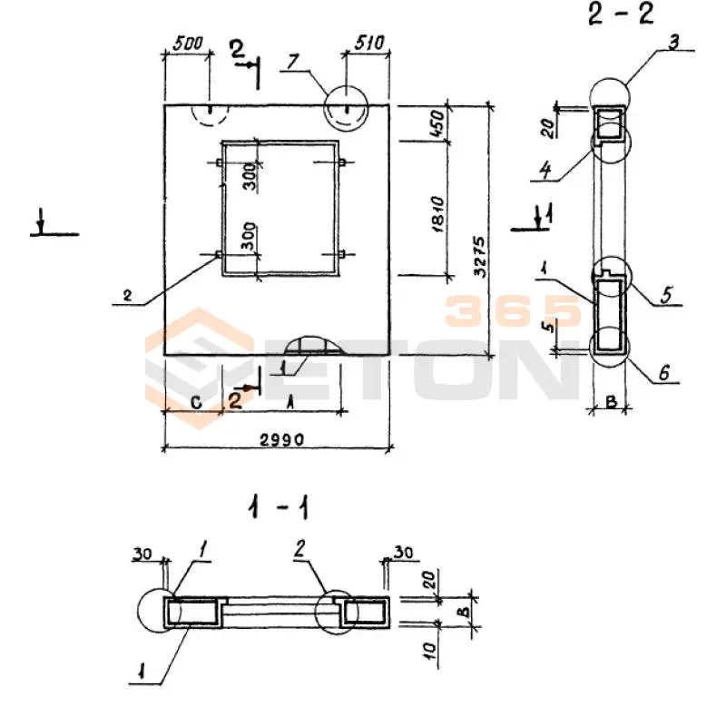 Панели однослойные самонесущие Серия 1.232.1-8 9ПССО 30-33-4,0 п (1.232.1-8)