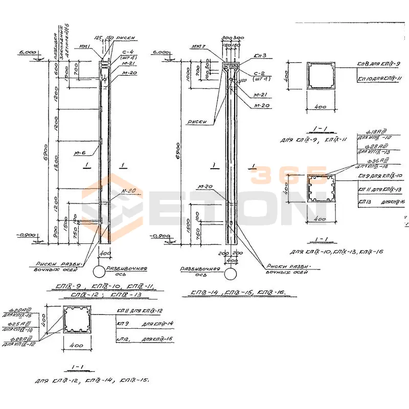 Колонны Серия КЭ 01-49 КП 9-14