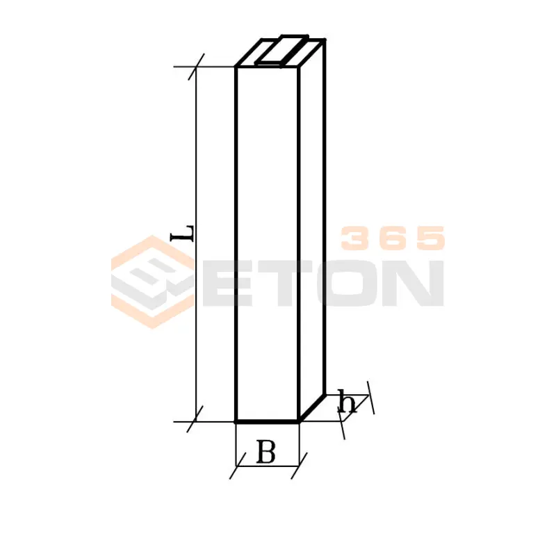 Колонны железобетонные прямоугольного сечения для одноэтажных производственных зданий высотой до 9,6 м без мостовых опорных кранов (серия 1.423.1-3/88 вып. 1) 1К 36-3-2