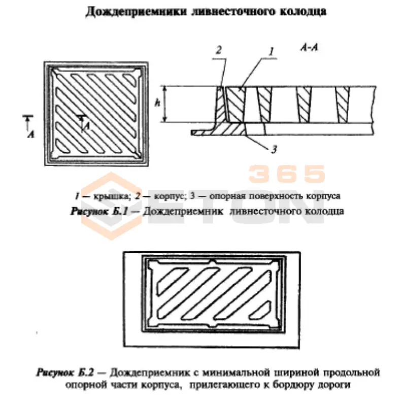 Дождеприемники ГОСТ 3634-89 ДБ 2 (В 125)