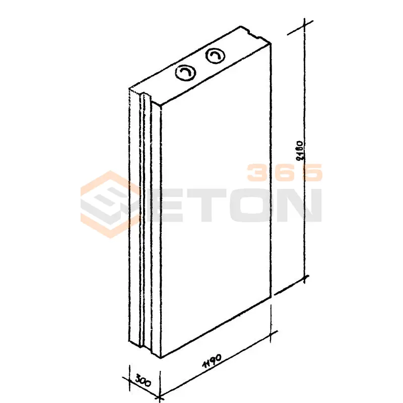 Блоки стеновые Серия 03-05 ВМС 1 рс