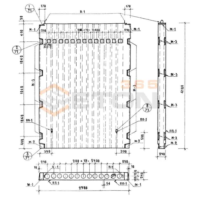 Блоки вентиляционные Серия ИИ 04-16 ВБС 30-42 (ИИ 04-16)