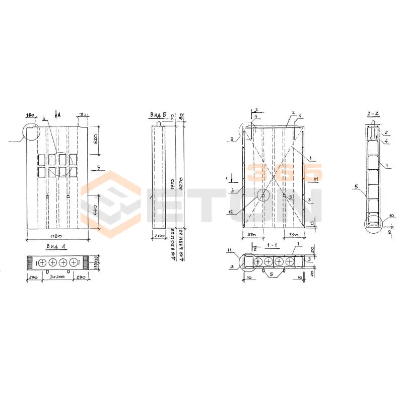Блоки вентиляционные Серия 1.034.1-1/90 В 20-12-26