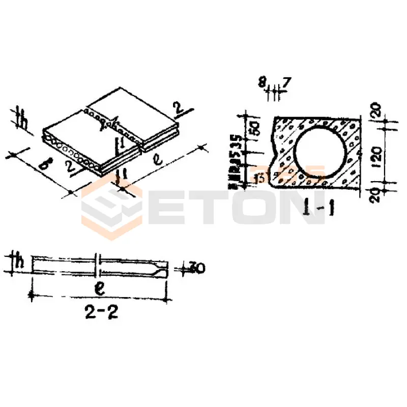 Панели с круглыми пустотами Серия ИИ 01-02 МБ 13 (ИИ 01-02)