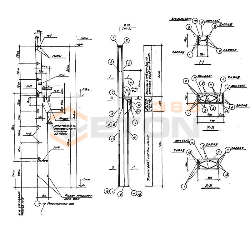 Колонны Серия КЭ 01-49 КП 5-43